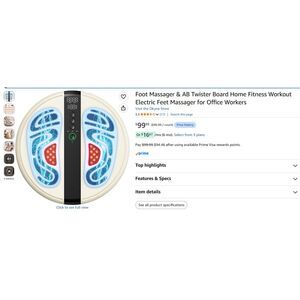 Foot Massager & AB Twister Board